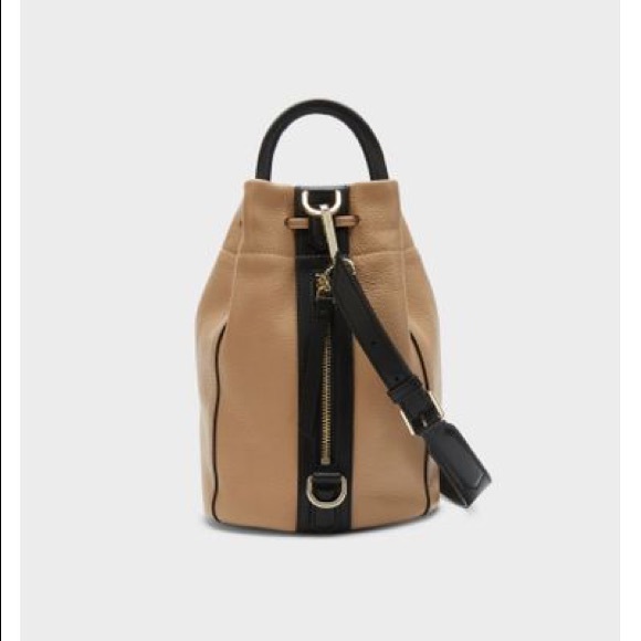 DKNY Leather Small Convertible Sling Bucket Bag - Picture 2 of 8